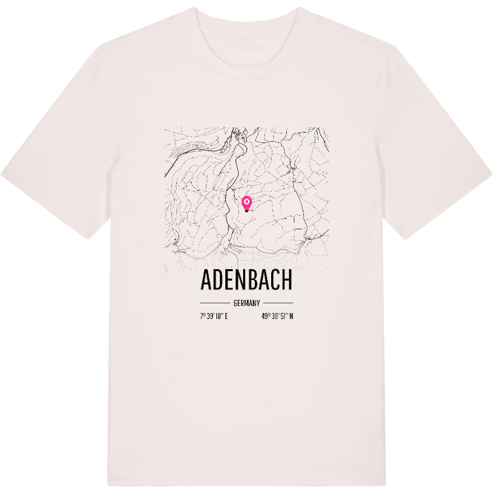 Adenbach karta t-shirt – t-shirt från PinShirt