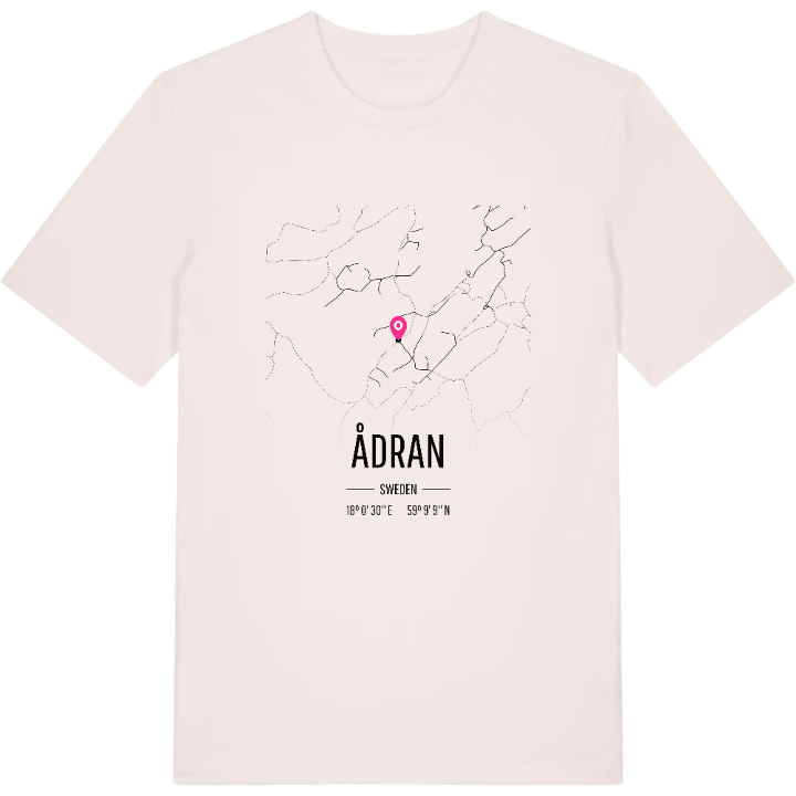 Ådran karta t-shirt – t-shirt från PinShirt