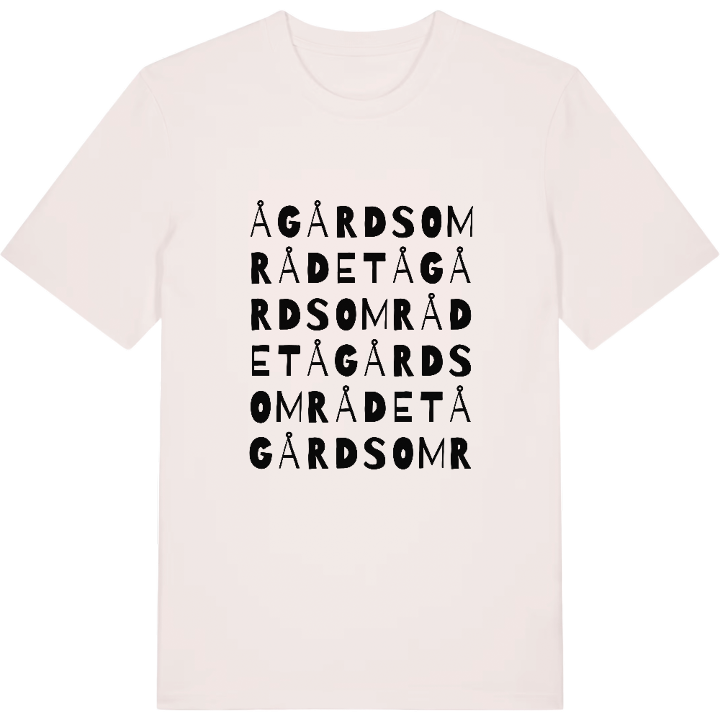 Ågårdsområdet ordlek t-shirt – t-shirt från PinShirt