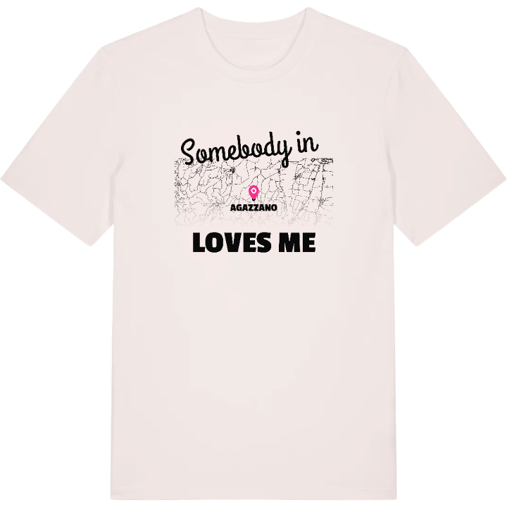 Någon i Agazzano älskar mig t-shirt – t-shirt från PinShirt
