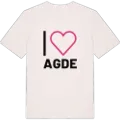 Jag älskar Agde t-shirt stort tryck