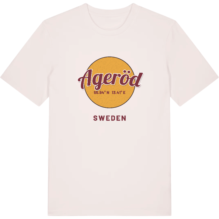 Ageröd cirkel t-shirt – t-shirt från PinShirt