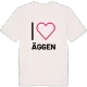 Jag älskar Äggen t-shirt stort tryck
