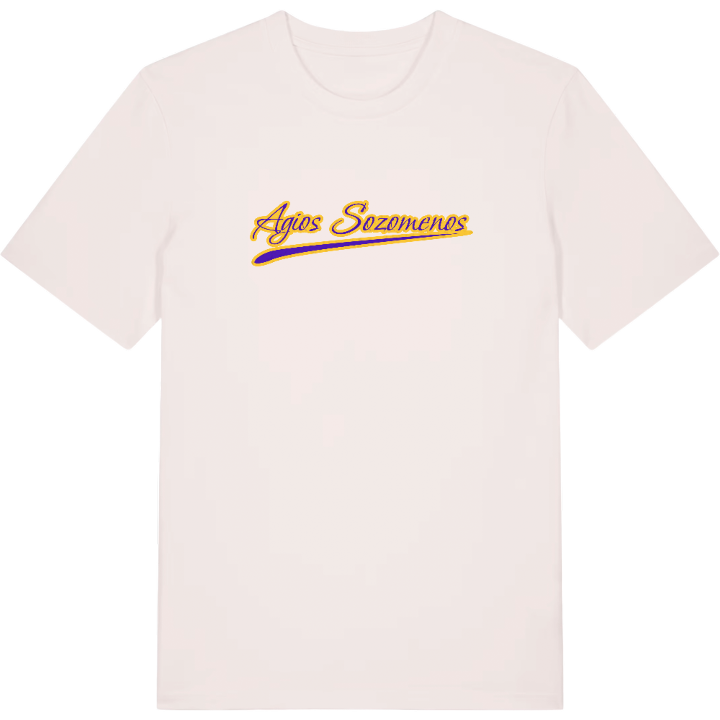 Agios Sozomenos baseball t-shirt – t-shirt från PinShirt