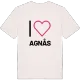 Jag älskar Agnås t-shirt stort tryck
