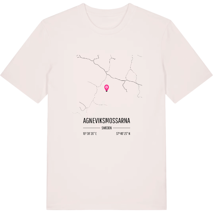 Agneviksmossarna karta t-shirt – t-shirt från PinShirt