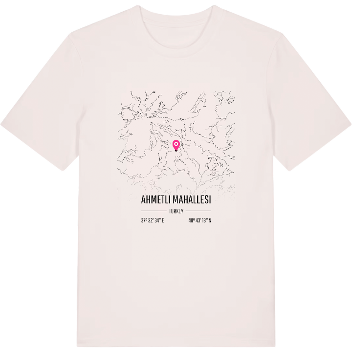 Ahmetli Mahallesi karta t-shirt – t-shirt från PinShirt