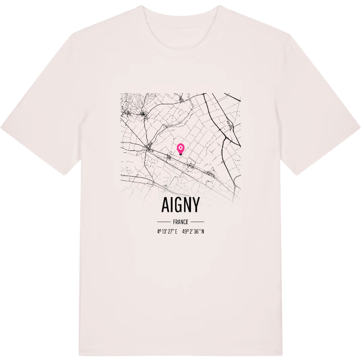Aigny karta t-shirt – t-shirt från PinShirt
