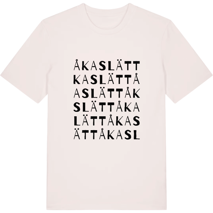 Åkaslätt ordlek t-shirt – t-shirt från PinShirt