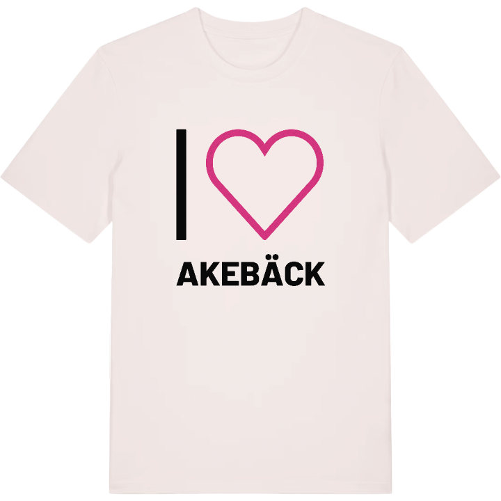 Jag älskar Akebäck t-shirt stort tryck – t-shirt från PinShirt
