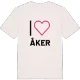 Jag älskar Åker t-shirt stort tryck