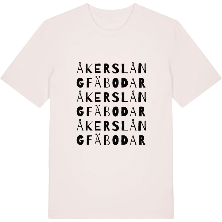 Åkers långfäbodar ordlek t-shirt – t-shirt från PinShirt