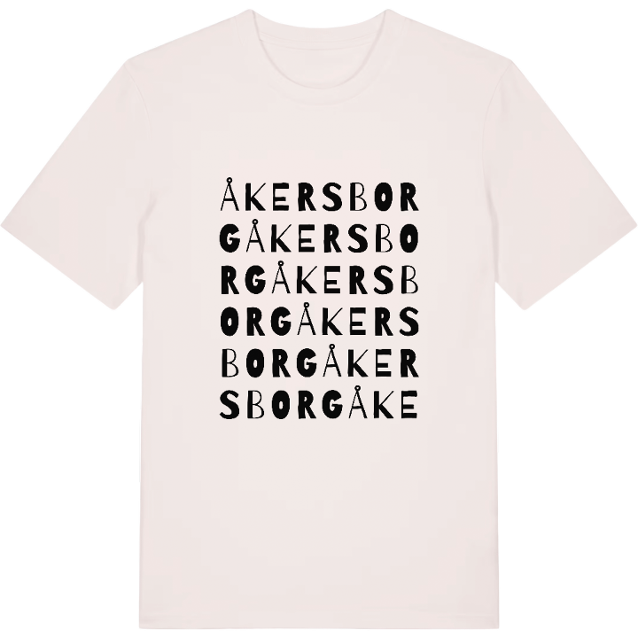 Åkersborg ordlek t-shirt – t-shirt från PinShirt