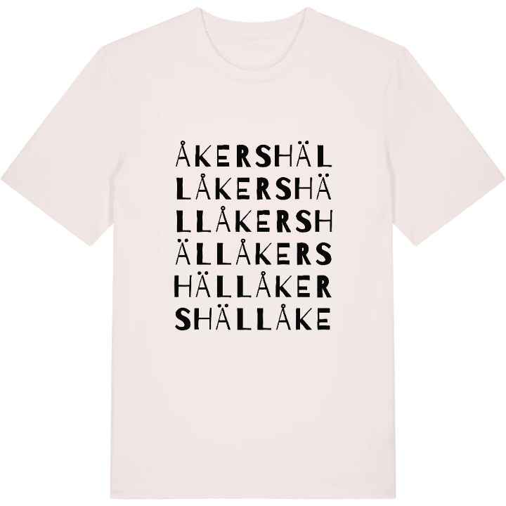 Åkershäll ordlek t-shirt – t-shirt från PinShirt