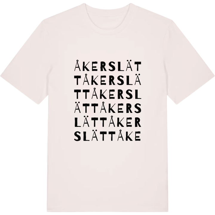 Åkerslätt ordlek t-shirt – t-shirt från PinShirt