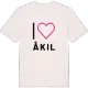 Jag älskar Åkil t-shirt stort tryck
