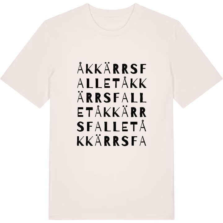 Åkkärrsfallet ordlek t-shirt – t-shirt från PinShirt