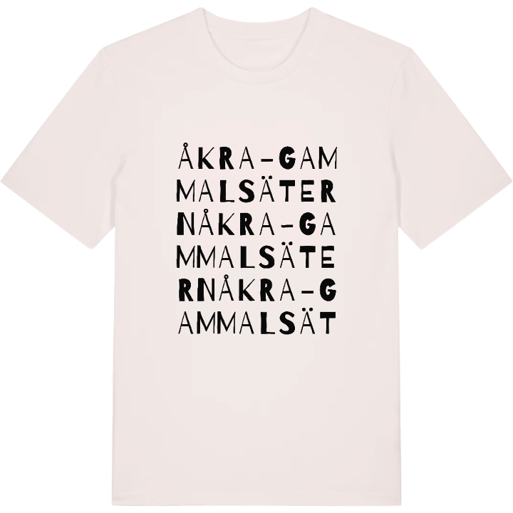Åkra-Gammalsätern ordlek t-shirt – t-shirt från PinShirt