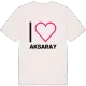 Jag älskar Aksaray t-shirt stort tryck