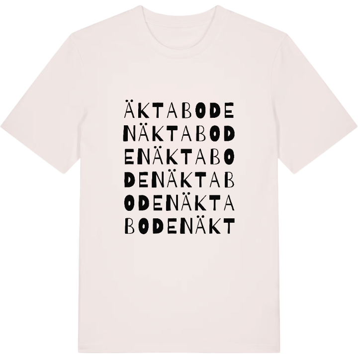 Äktaboden ordlek t-shirt – t-shirt från PinShirt