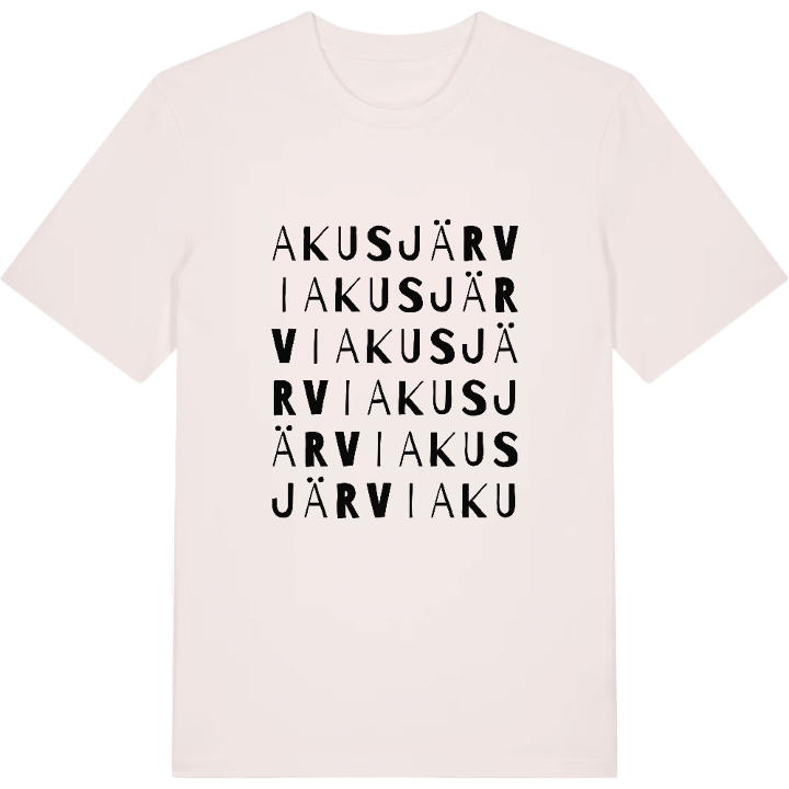Akusjärvi ordlek t-shirt – t-shirt från PinShirt