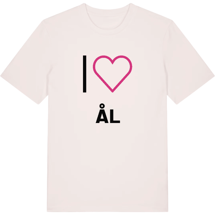 Jag älskar Ål t-shirt stort tryck – t-shirt från PinShirt