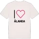 Jag älskar Ålanda t-shirt stort tryck