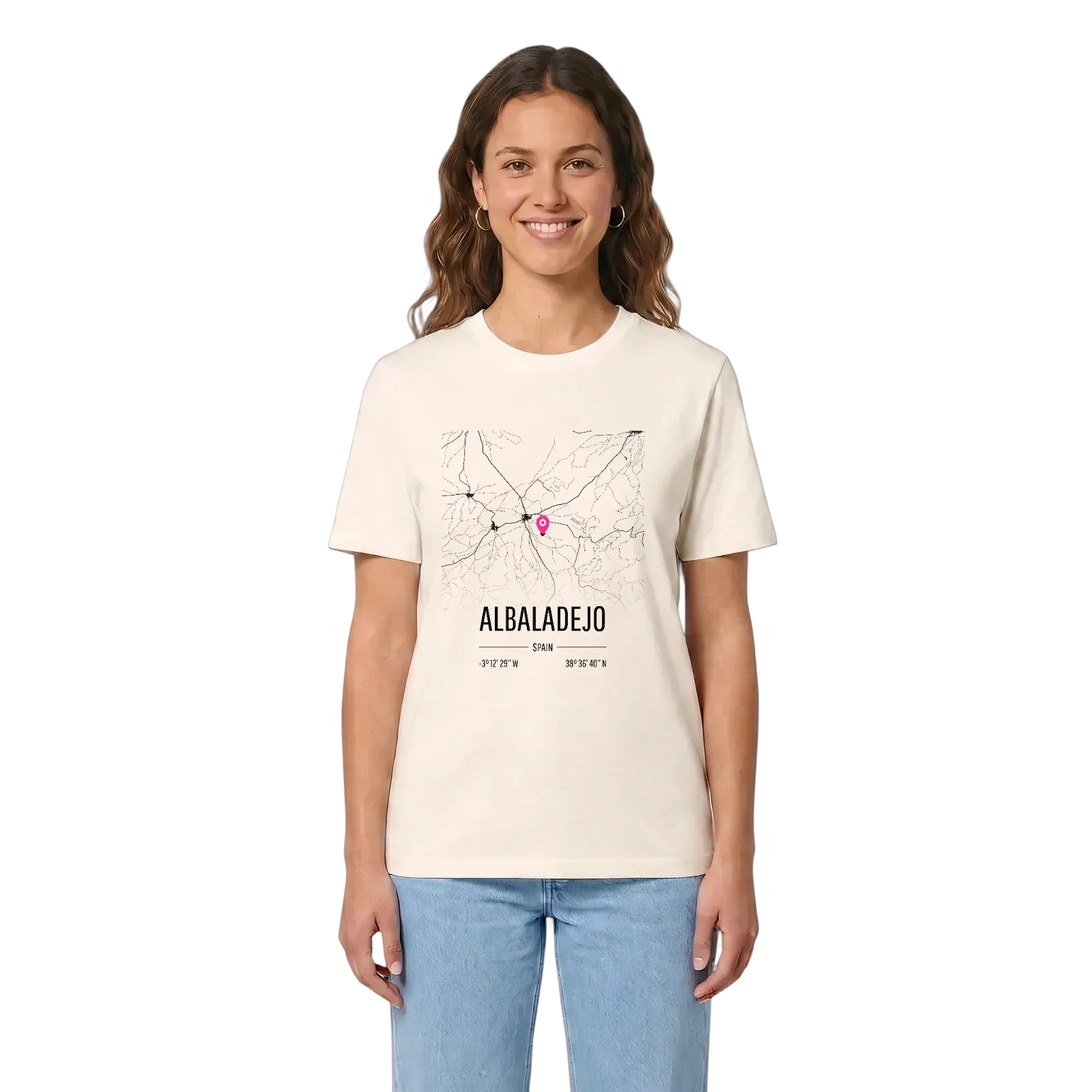 Albaladejo karta t-shirt – Vintage White, i miljö