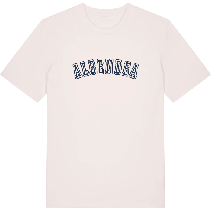 Albendea college t-shirt – t-shirt från PinShirt
