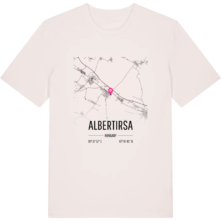 Albertirsa karta t-shirt – t-shirt från PinShirt