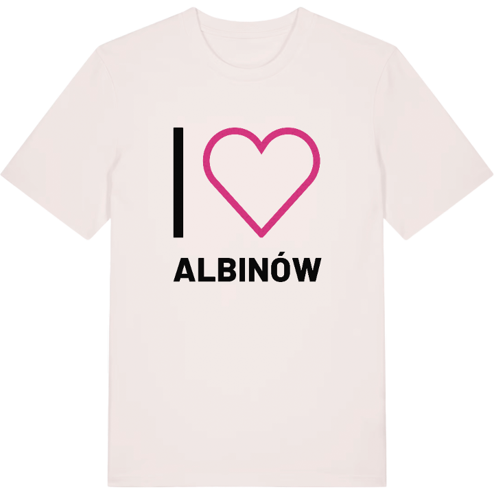 Jag älskar Albinów t-shirt stort tryck – t-shirt från PinShirt