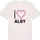 Jag älskar Alby t-shirt stort tryck