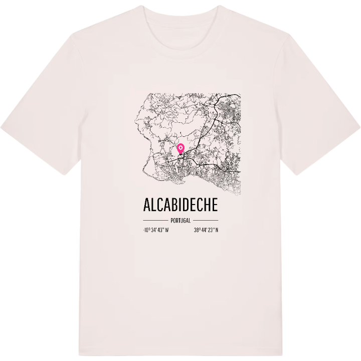 Alcabideche karta t-shirt – t-shirt från PinShirt