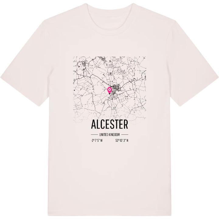 Alcester karta t-shirt – t-shirt från PinShirt