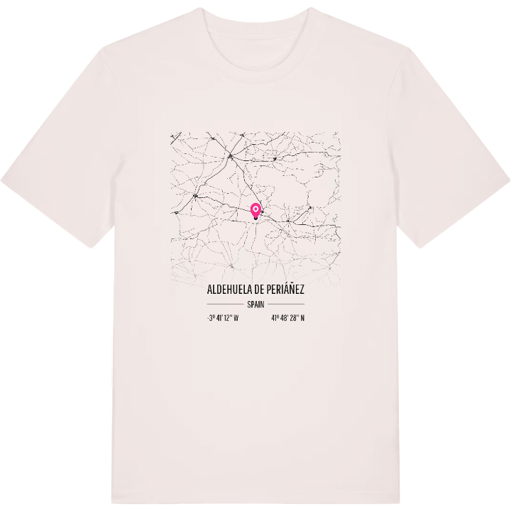 Aldehuela de Periáñez karta t-shirt – t-shirt från PinShirt