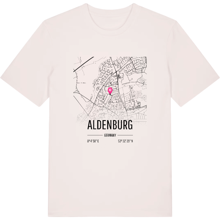 Aldenburg karta t-shirt – t-shirt från PinShirt