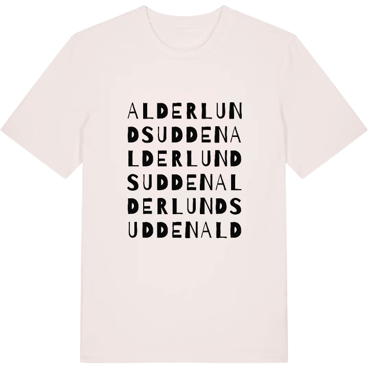 Alderlundsudden ordlek t-shirt – t-shirt från PinShirt