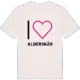 Jag älskar Alderskär t-shirt stort tryck