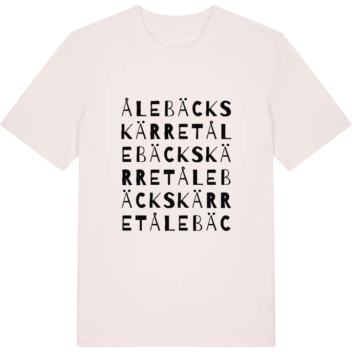 Ålebäckskärret ordlek t-shirt – t-shirt från PinShirt