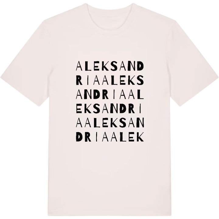 Aleksandria ordlek t-shirt – t-shirt från PinShirt