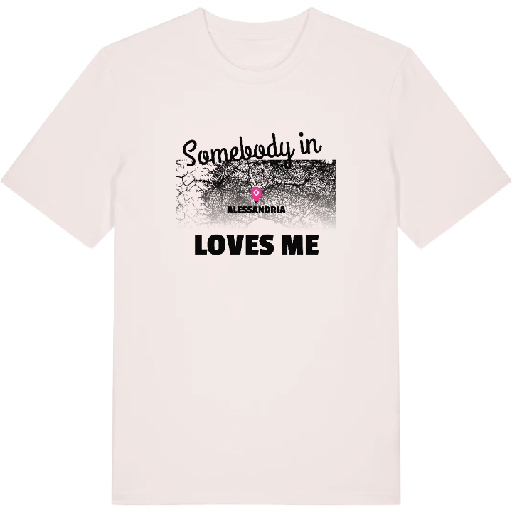 Någon i Alessandria älskar mig t-shirt – t-shirt från PinShirt