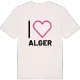 Jag älskar Alger t-shirt stort tryck