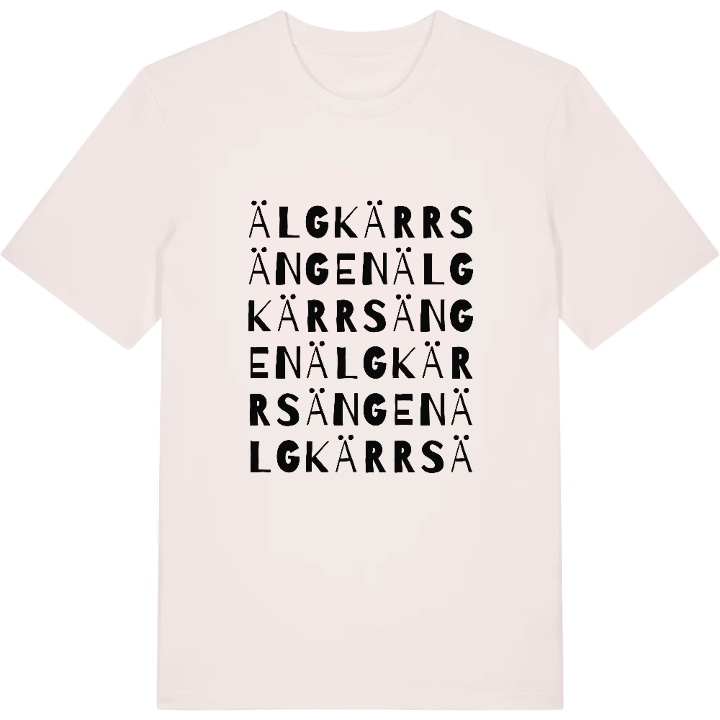 Älgkärrsängen ordlek t-shirt – t-shirt från PinShirt