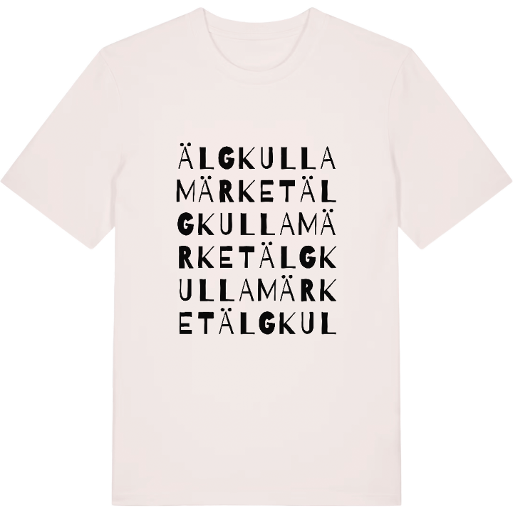 Älgkullamärket ordlek t-shirt – t-shirt från PinShirt