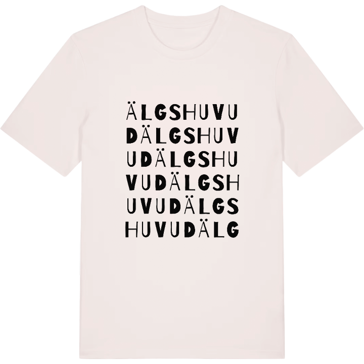 Älgshuvud ordlek t-shirt – t-shirt från PinShirt
