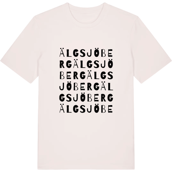 Älgsjöberg ordlek t-shirt – t-shirt från PinShirt