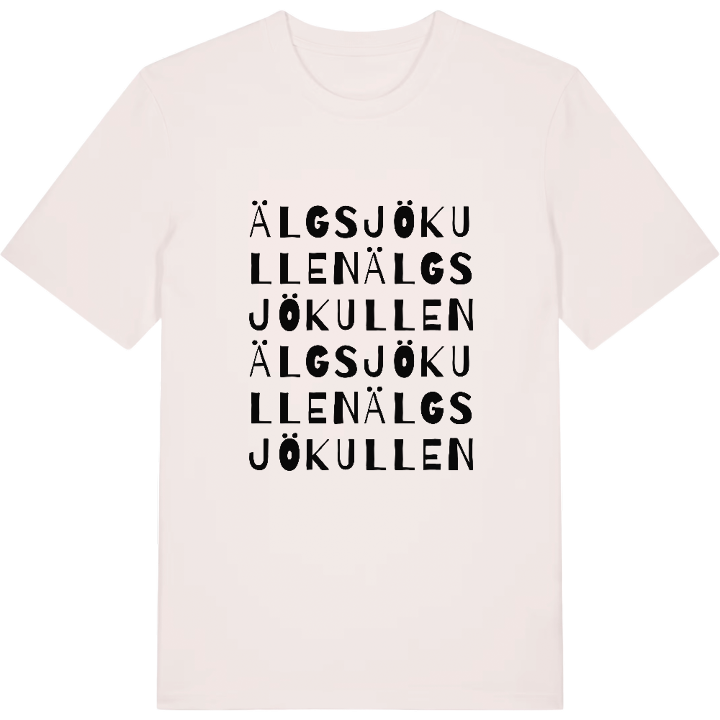 Älgsjökullen ordlek t-shirt – t-shirt från PinShirt