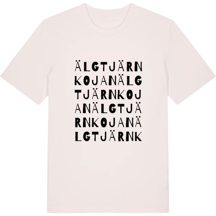 Älgtjärnkojan ordlek t-shirt – t-shirt från PinShirt