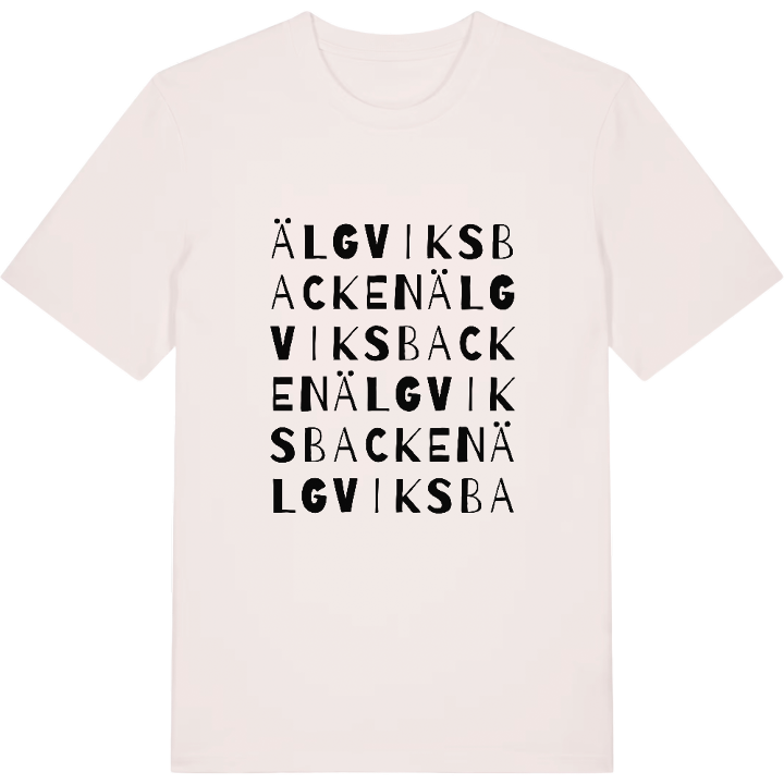 Älgviksbacken ordlek t-shirt – t-shirt från PinShirt