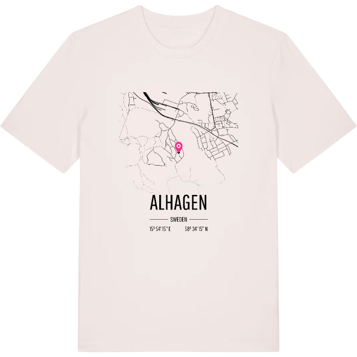 Alhagen karta t-shirt – t-shirt från PinShirt